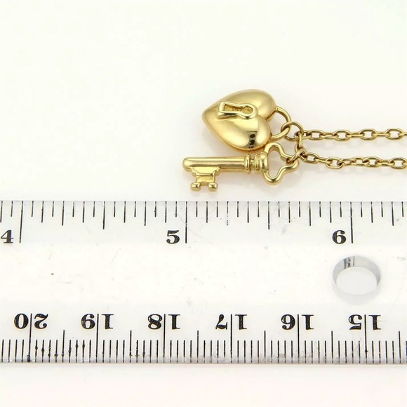 Rare Tiffany’s gold heart and key necklace - Picture 5 of 12